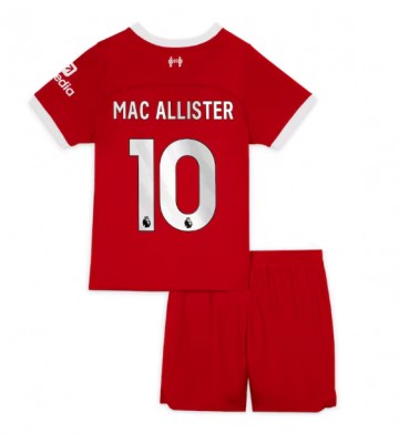 Maillot de foot Liverpool Alexis Mac Allister #10 Domicile enfant 2023-24 Manches Courte (+ pantalon court)